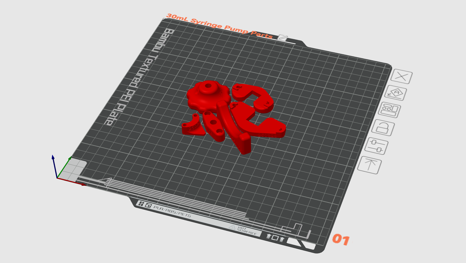 30 mL build plate