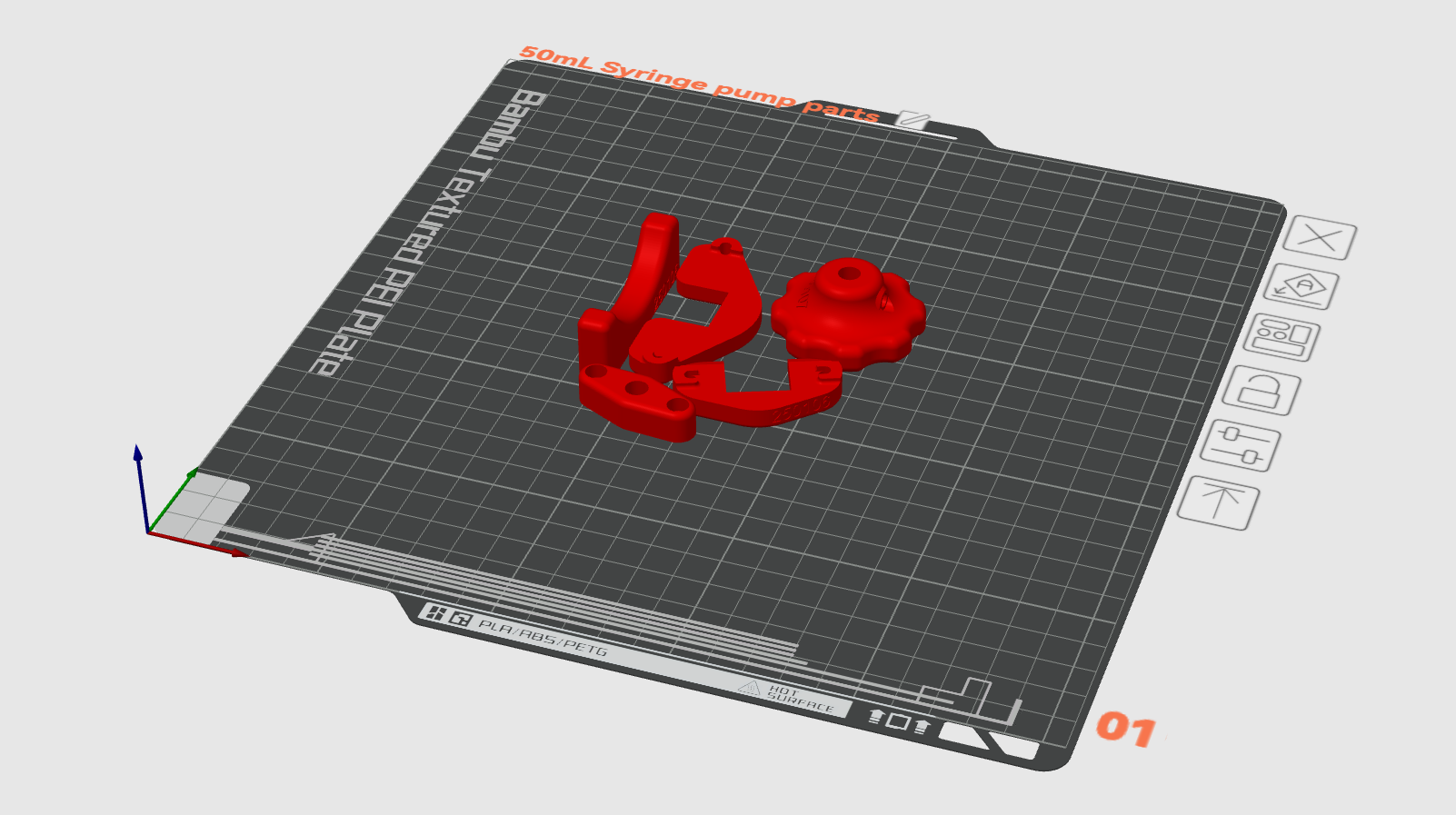 50 mL build plate